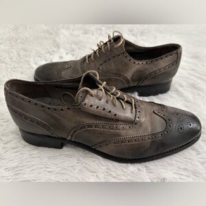 Calzoleria Harris Italy‎ Barneys NY Wingtip Dress Shoes 11